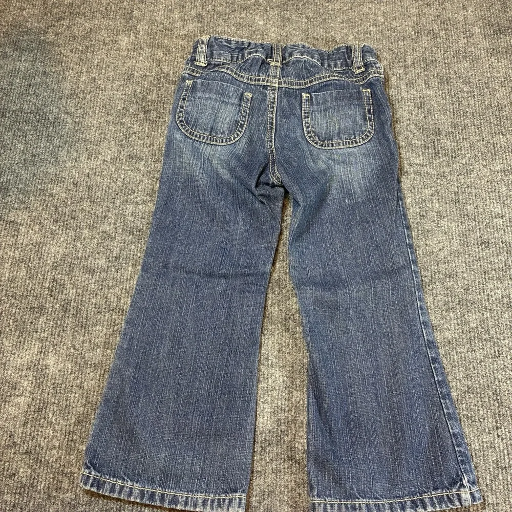Gymboree Penguin Chalet Embroidered Blue Jeans Girls 3T Adjustable Waist Winter